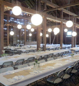 Interior Wedding White Rectangle Tables and Chairs_1900 Red Barn