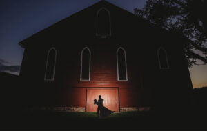 Silhouette of Couple by Barn_1900 Red Barn