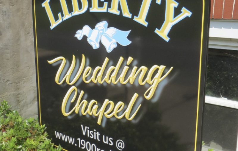 Liberty Wedding Chapel Sign_1900 Red Barn